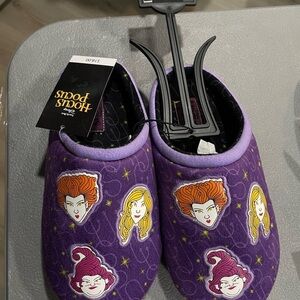 Disney Purple Slippers with Cartoon Characters